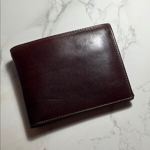 Florence Dark Brown Italian Leather Men’s Bifold Wallet